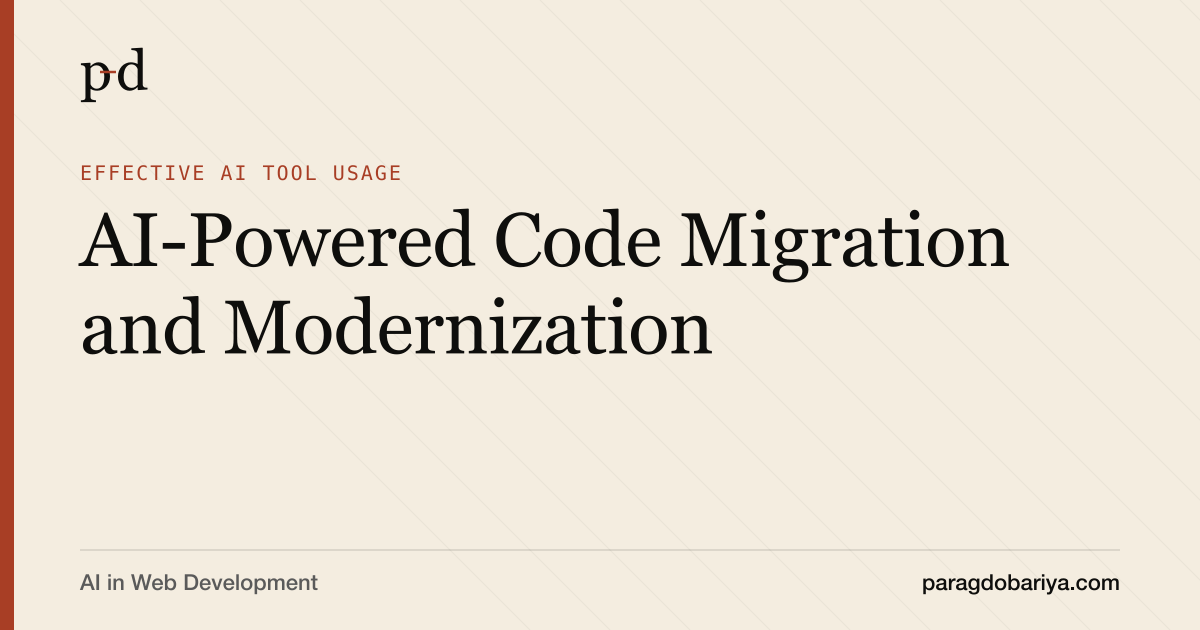 AI-Powered Code Migration and Modernization